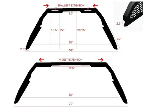 Armordillo USA 8708026 CRS Chase Rack For Mega Size Trucks.