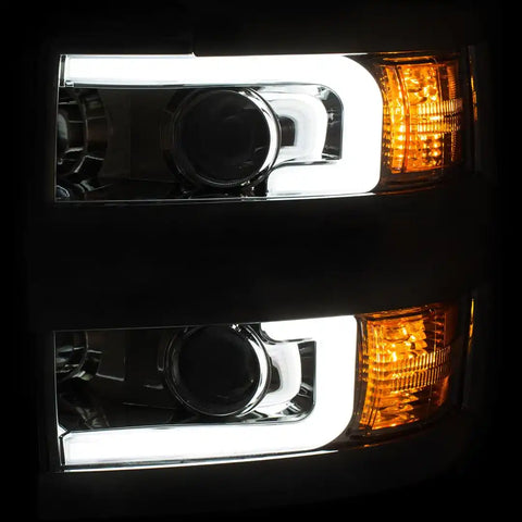 ANZO USA 111366 Headlight Assembly Halogen Bulb Projector Beam With Switchback Desi
