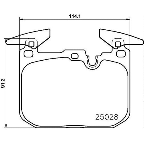 BREMBO P06096 DISC BRAKE PAD SET
