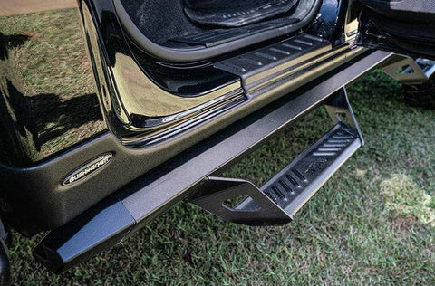 Bushwacker 14086 - TrailArmor, Rocker Panel 4 pc. Black Incl. Side Panels/Sill Plate Cover Long Crew