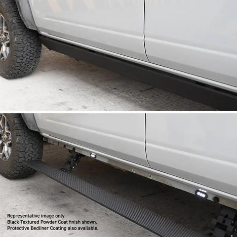 Go Rhino 20443273T Running Board E-Board E1 Protective Bedliner Coating Black Alu