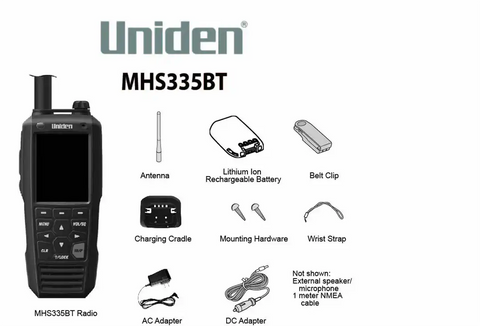 UNIDEN AMERI MHS335BT VHF-HH MHS335BT 6 WATT BLUETOOTH