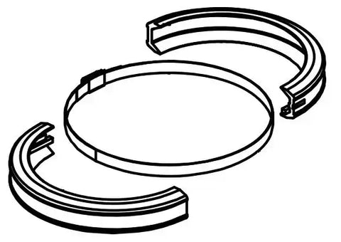 DOMETIC 385310048 CLAMP HALF & RING KIT
