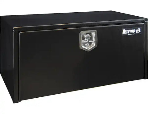 Buyers Products 1702305 Tool Box Underbody 1 Recessed Drop Door Smooth Gloss Bla