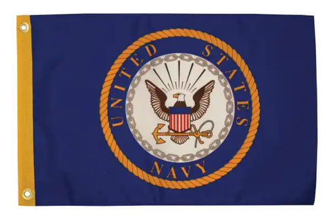 US NAVY SEAL 12X18 FLAG