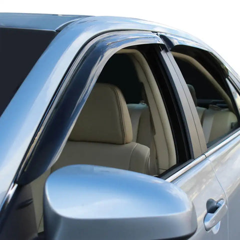 Westin 72-69487 - In-Channel Wind Deflector 4 pc. Smoke For King Cab Crew