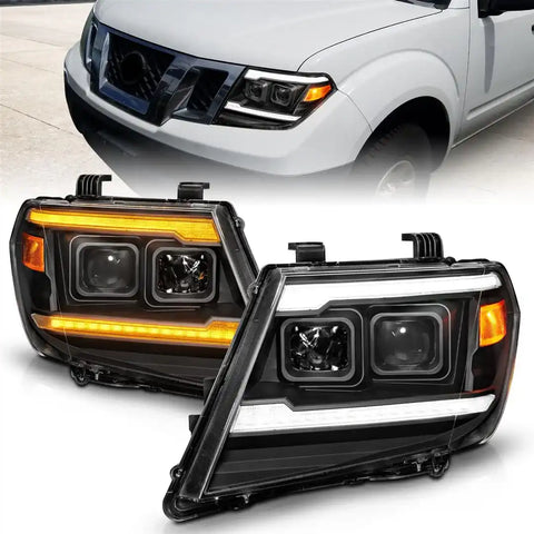 ANZO USA 111597 Headlight Assembly Projector Beam With Plank Style Switchback LED Da
