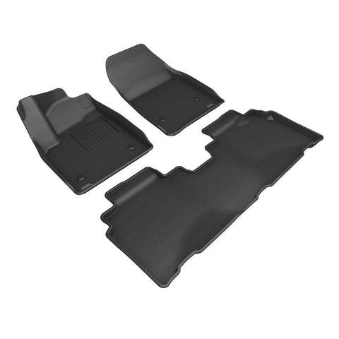 3D MAXpider L1CD02501509 - KAGU Floor Mat Black 3 pc. 2 Front Row 1 2nd