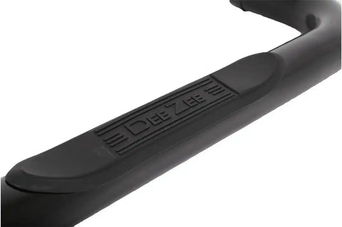 Dee Zee DZ372531 Nerf Bar With Step Pads 3 Inch Round Bent Black Crew Cab