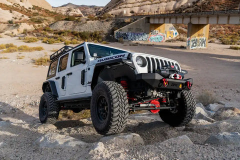 Body Armor JL-6102 Fender Flare Flat Style 7-1/2 Inch Tire Coverage Textured Powde