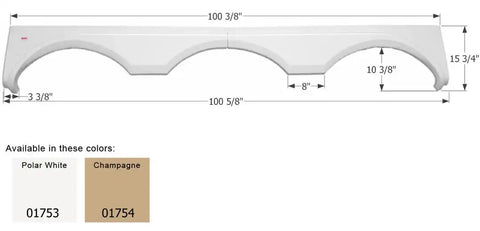 ICON 01753 GULFSTREAM FENDER FS1753P