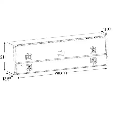 BUYERS PROD 1725651 TOOLBOX ALUMINUM TOPSIDER 88INCONTR