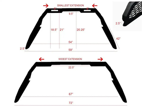 Armordillo USA 8707814 CRS Chase Rack For Full Size Trucks.