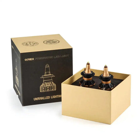 ALPHAREX USA 110004 GOLD AMMO PANORAMIC LED BULB H7 PR