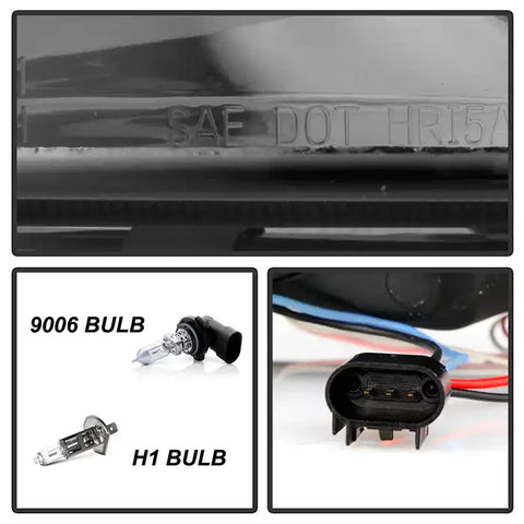 Spyder Automotive 5010209 Headlight Assembly Version 2 Halogen Bulb Projector Beam