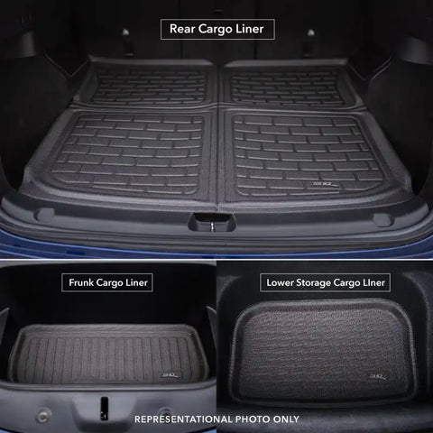 3D MATS/U-AC M1GM0221309 3D KAGU CARGO LINER BLACK