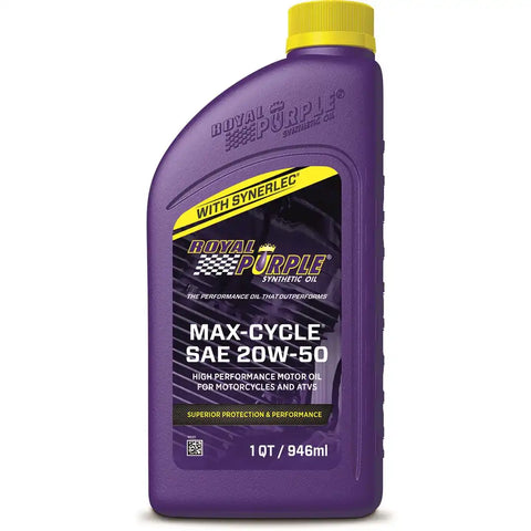ROYAL PURPLE 01316 MAX CYCLE 20W50 QT BTLE