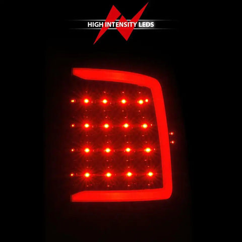 ANZO USA 311452 Tail Light Assembly LED Clear Lens Black Housing Red Brake Light/
