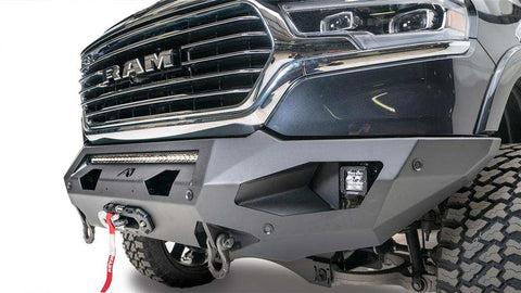 Fab Fours DR10-X2951-1 - Matrix Front Bumper 2 Stage Black Powder Coat 7/8 in. D-Ring Mounts No Guard