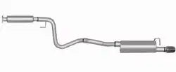 Gibson Performance Exhaust 315532 Cat-Back Single System Aluminized