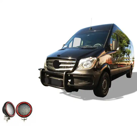 Black Horse Off Road 17D501MA-PLFR - Spartan Grille Guard Kit for Sprinter