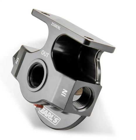 EARL'S 2188ERL BILLET REMOTE FILTER MOUNT W/-10 OR