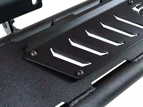 N-Fab NBJ184-TX Running Board Roan Powder Coat Textured Black Steel Unlighted R