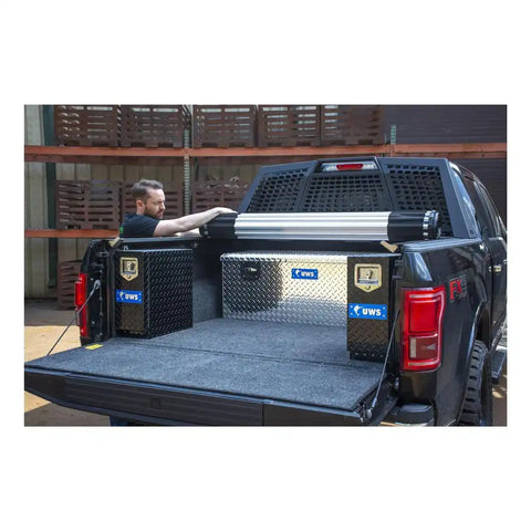 UWS EC20501 Tool Box Chest Single Lid Diamond Tread Silver Aluminum 47-13/16 In