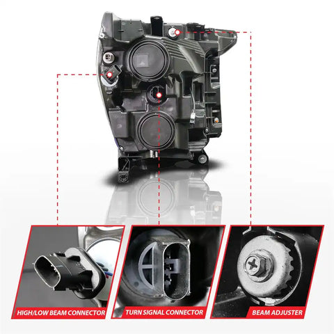 ANZO 111594R LED HL F150 PASS SIDE BLK 21-23
