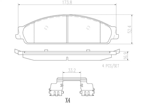 DISC BRAKE PAD SET