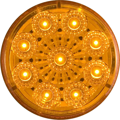 OPTRONICS MCL50AB LED MIROFLEX 2'RND;9 DIODE;AMBER