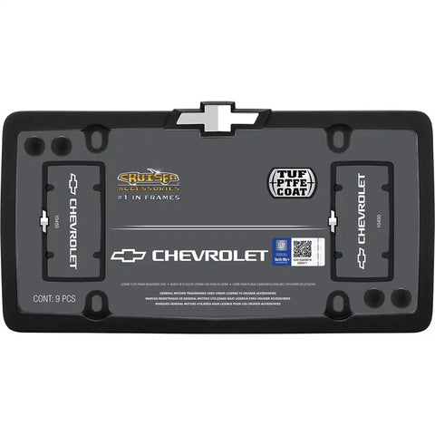 CRUISER 10450 LICENSE PLATE FRAMES CHEVY MATTE