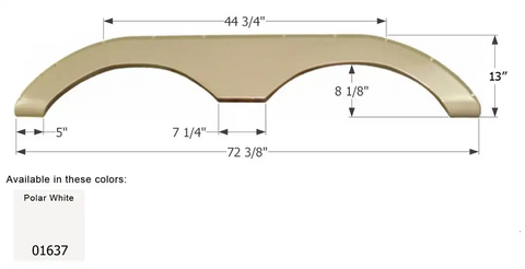 ICON 01637 KEYSTONE FENDER FS774PW