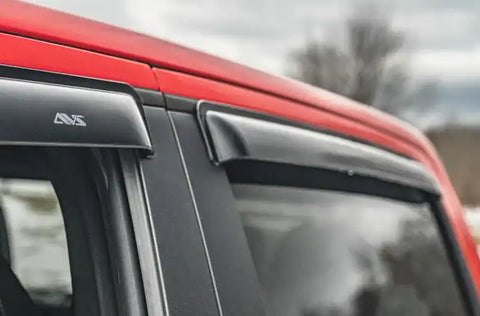 Auto Ventshade (AVS) 94656 - Ventvisor Deflector Smoke Outside Mount 4 pc. Quad Cab(Crew)