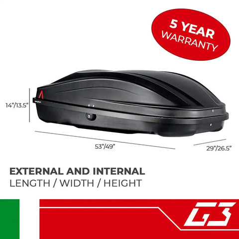 G3 S.p.A. 22.400 Cargo Carrier Spark 320 Box Style 110.23 Pound Max Load