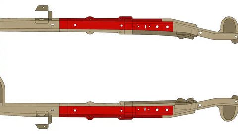 KENTROL RB6061 CENTER UNIBODY STIFFERNER PAIR)