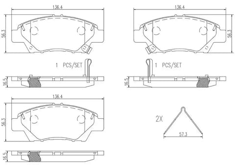 DISC BRAKE PAD SET