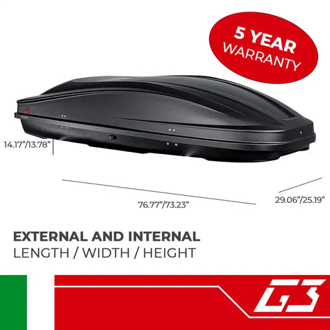 G3 S.p.A. 22.407 Cargo Carrier Spark 480 Box Style 165.35 Pound Max Load