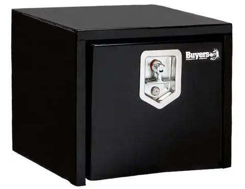 Buyers Products 1703349 Tool Box Underbody 1 Recessed Drop Door Powder Coated Bla