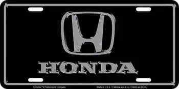 HONDA BRUSHED ALUMINUM LICENSE PLAT