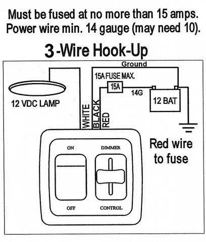 DIMMER ON/OFF  LED  WHITE