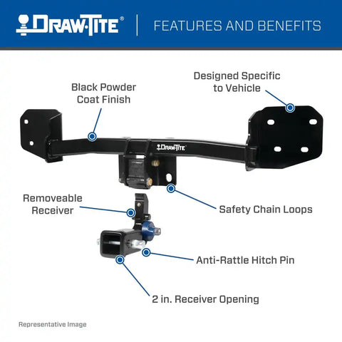 DRAW TITE 76919 HIDDEN HITCH CLASS III FORD E-MUSTA