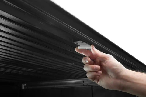 Retrax EQ0831 Tonneau Cover Retrax EQ Power Retractable Matte Black Aluminum Rem