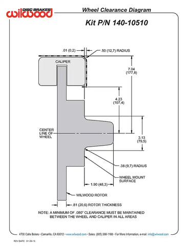 DP6 FRT KIT12.19 DRILLED