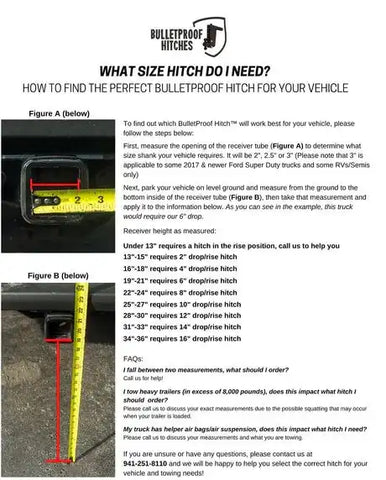 BULLETPROOF ED3010 3.0' EXTREME DUTY 10' DROP/RISE