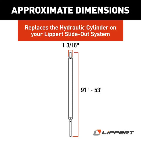 ALUMINUM HYDRAULIC ACTUATOR  1 1/2'