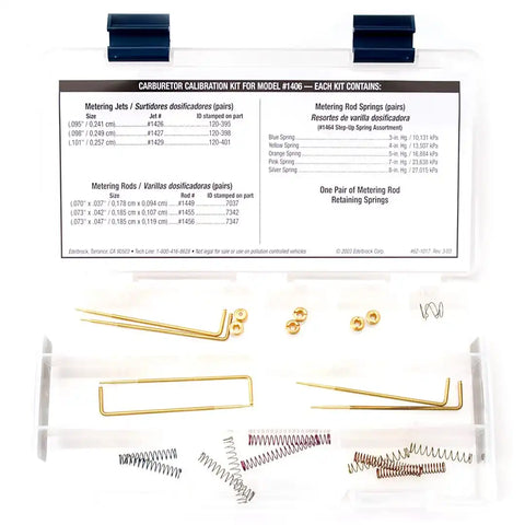 EDELBROCK 1487 CALIBRATION KIT FOR #1406