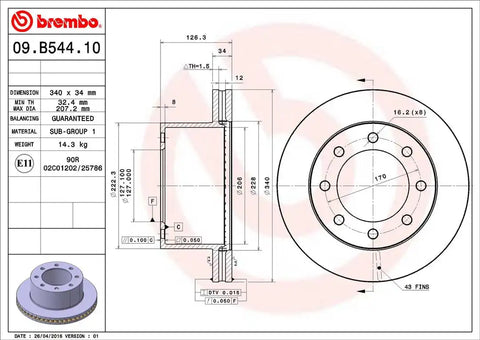 DISC BRAKE ROTOR