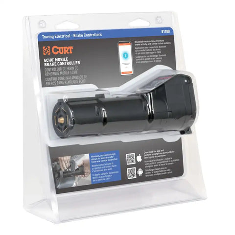 CURT 51180 Echo Mobile Brake Controller - 7-Way Wireless Bluetooth for Trailers