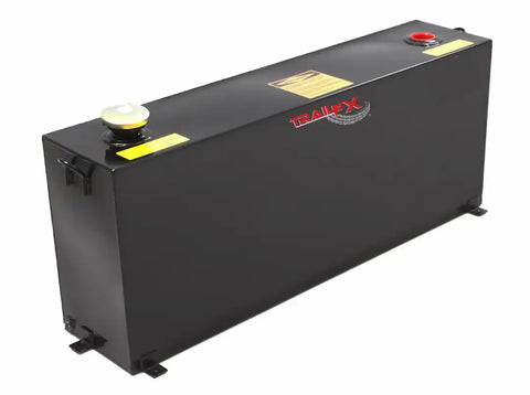TrailFX 210402S - 37 Gal Cap Rectangular 47.75x10.5x19 Gloss Black Steel W/Lockable
